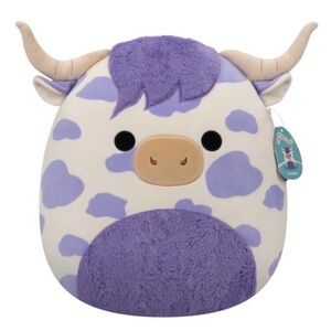 Squishmallows 20” Conway the Purple Spotted Highland
Cow Plush